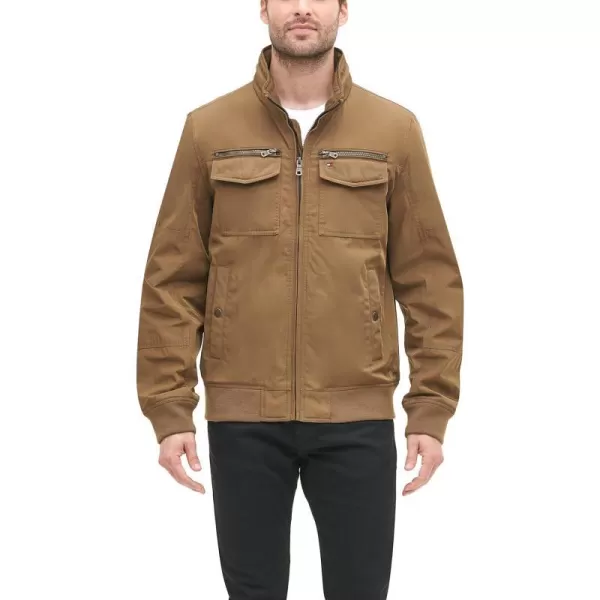 Tommy Hilfiger Mens Water Resistant Performance Bomber Jacket Standard and Big amp TallStandard Khaki