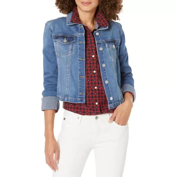 Tommy Hilfiger Womens Stretch Denim JacketChesapeake Wash