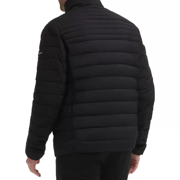 Calvin Klein Lightweight Puffer WaterResistant Down Mens JacketPackable Ebony