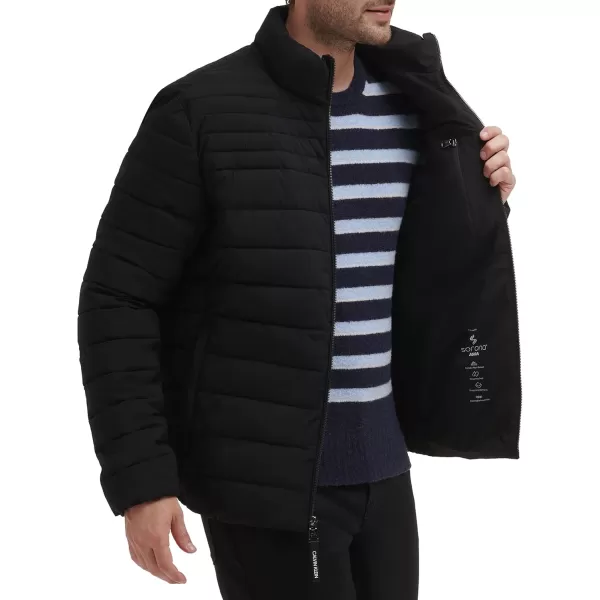 Calvin Klein Lightweight Puffer WaterResistant Down Mens JacketPackable Ebony