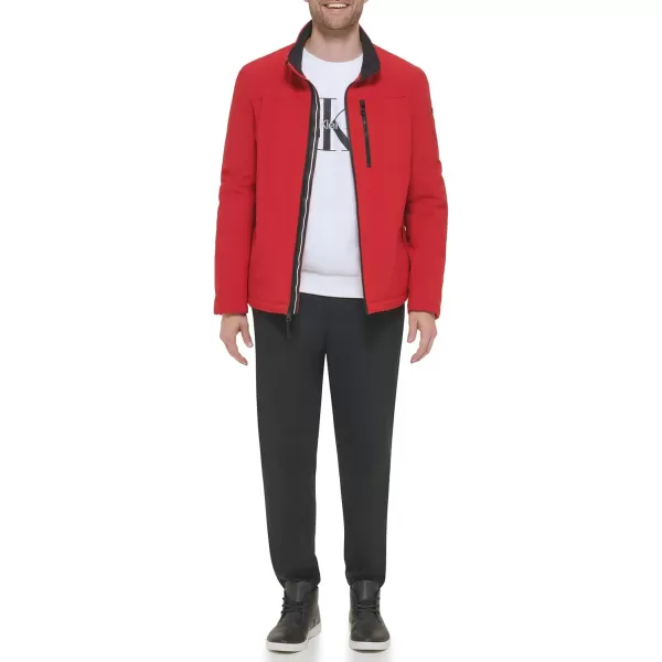 Calvin Klein Mens Jacket Soft Shell With Sherpa LiningSoft Shell True Red