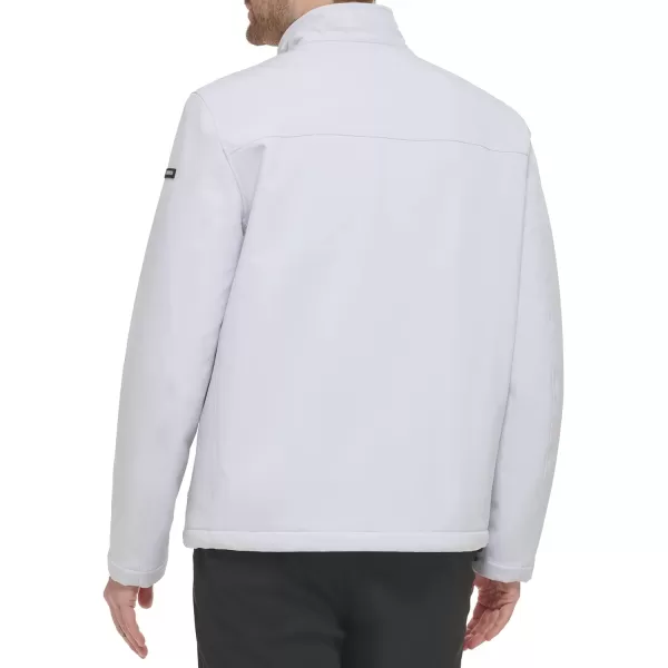 Calvin Klein Mens Sherpa Lined SoftShell JacketSoft Shell White