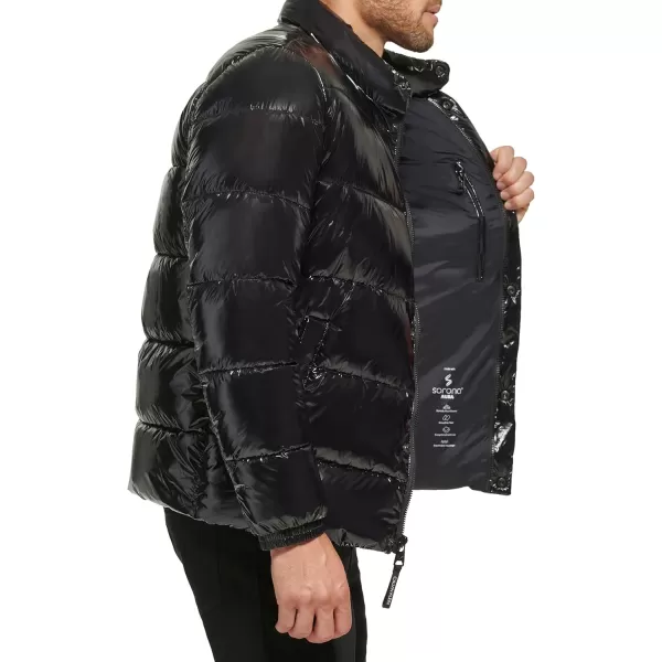 Calvin Klein Mens Snap Front Puffer JacketSnap Front Black