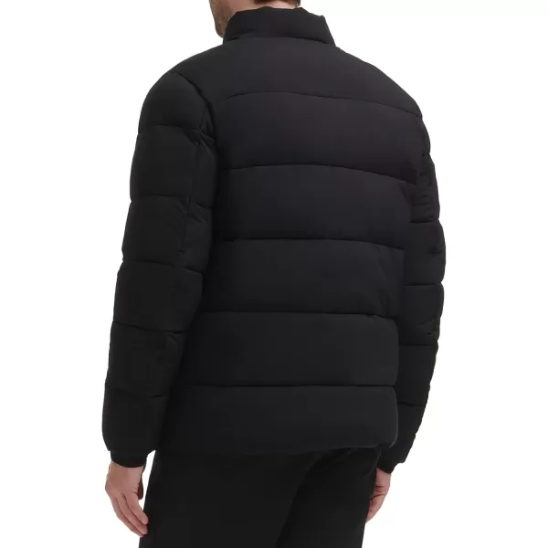 Calvin Klein Mens Snap Front Puffer JacketSnap Front Ebony