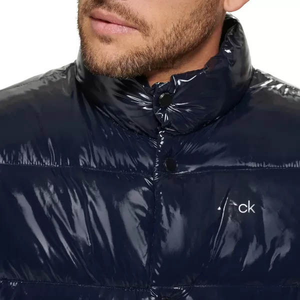 Calvin Klein Mens Snap Front Puffer JacketSnap Front True Navy