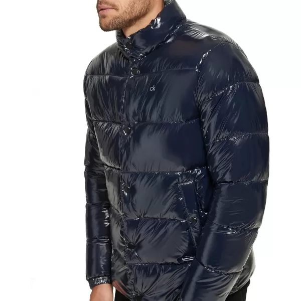 Calvin Klein Mens Snap Front Puffer JacketSnap Front True Navy