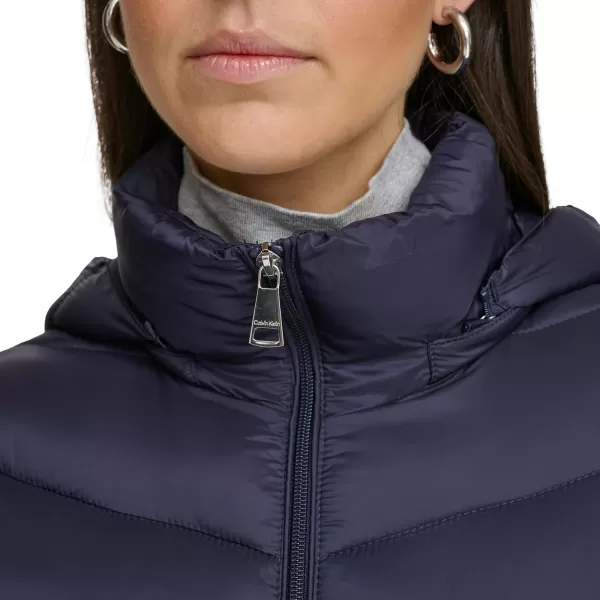 Calvin Klein Womens Lightweight Hooded Puffer JacketLightweight Classic Black