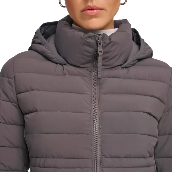 Calvin Klein Womens Long Lightweight Puffer JacketLightweight Forged Iron