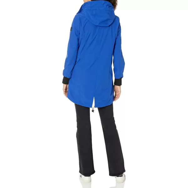 Calvin Klein Womens Long WaterResistant Rain JacketAnorak Klein Blue