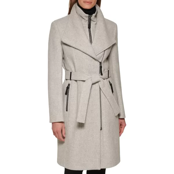 Calvin Klein Womens Wool JacketAngled Light Grey