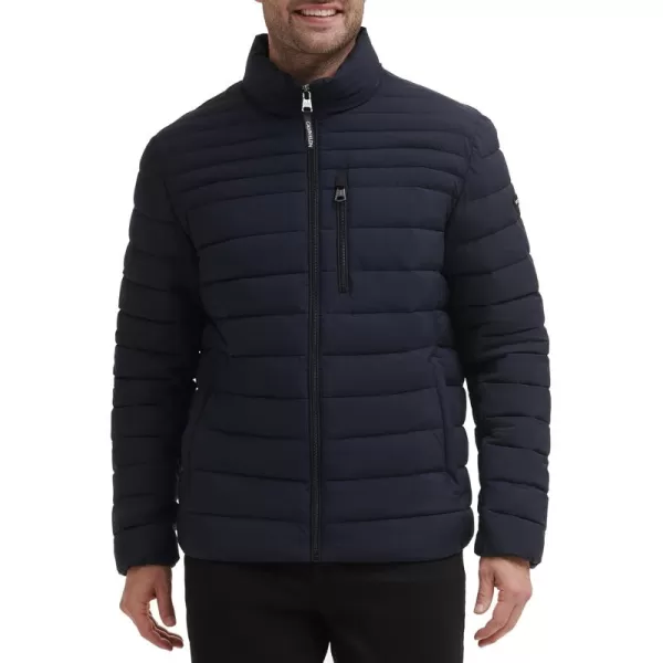 Calvin Klein Lightweight Puffer WaterResistant Down Mens JacketPackable True Navy