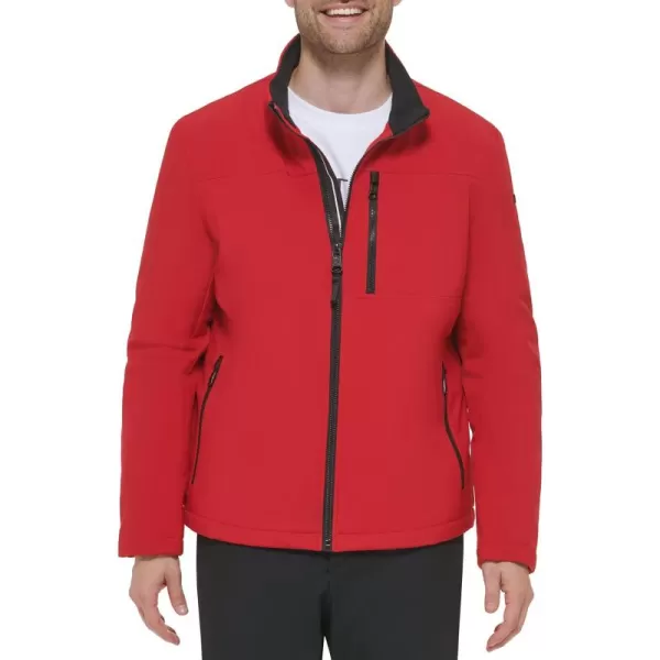 Calvin Klein Mens Jacket Soft Shell With Sherpa LiningSoft Shell True Red