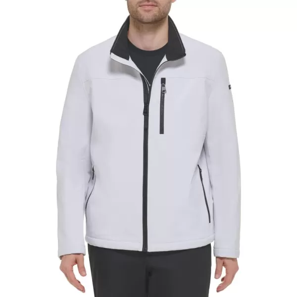 Calvin Klein Mens Sherpa Lined SoftShell JacketSoft Shell White