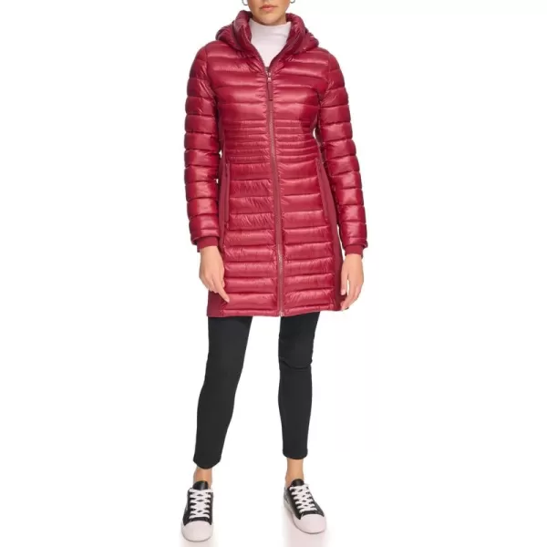 Calvin Klein Womens Long Lightweight Puffer JacketLightweight Port