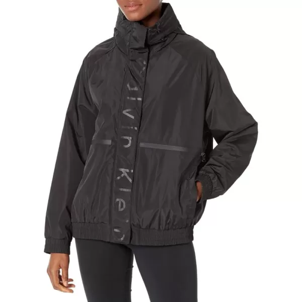 Calvin Klein Womens WaterResistant Rain Jacket