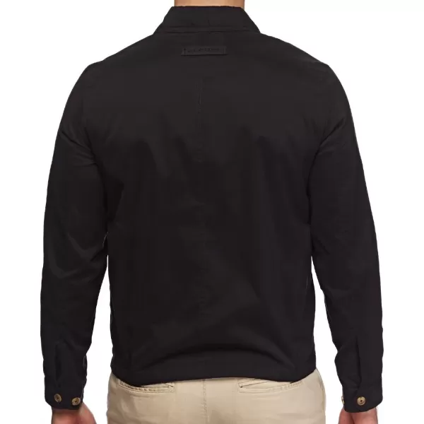 imageTommy Hilfiger Mens Lightweight Microtwill Golf Jacket Standard and Big ampamp TallBlack