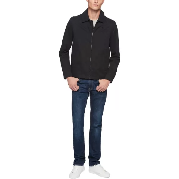 imageTommy Hilfiger Mens Lightweight Microtwill Golf Jacket Standard and Big ampamp TallDeep Black