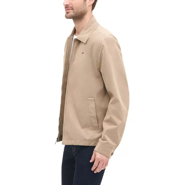 imageTommy Hilfiger Mens Lightweight Microtwill Golf Jacket Standard and Big ampamp TallKhaki Filled