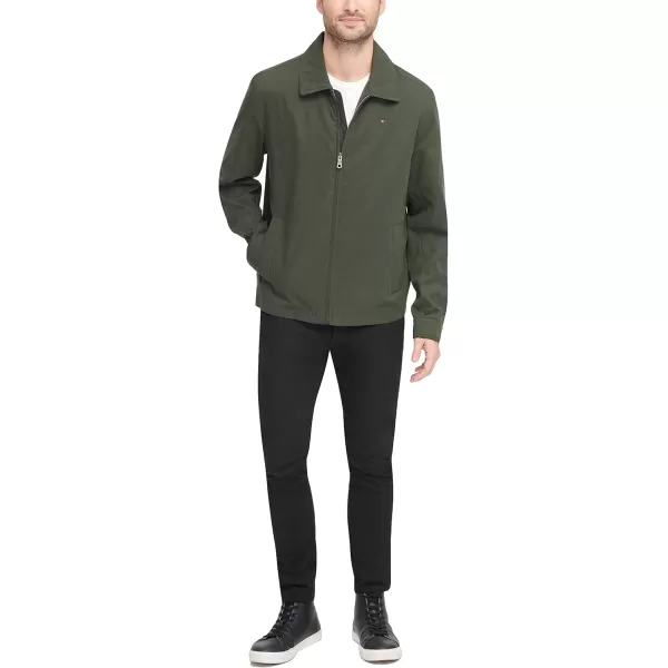 imageTommy Hilfiger Mens Lightweight Microtwill Golf Jacket Standard and Big ampamp TallOlive