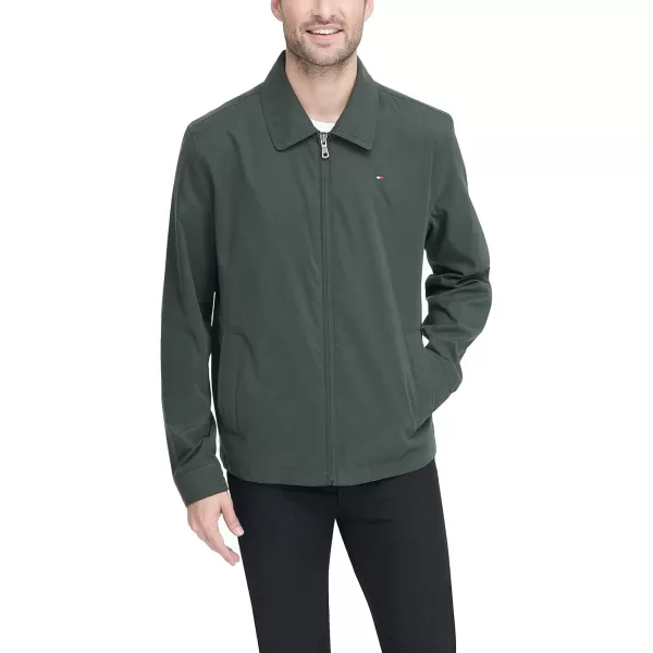 imageTommy Hilfiger Mens Lightweight Microtwill Golf Jacket Standard and Big ampamp TallOlive