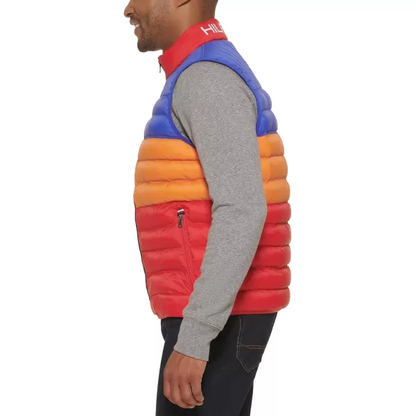 imageTommy Hilfiger Mens Lightweight Packable Puffer Vest JacketBright Colorblock