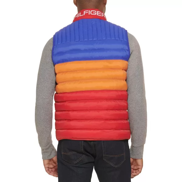 imageTommy Hilfiger Mens Lightweight Packable Puffer Vest JacketBright Colorblock