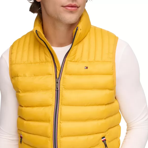 imageTommy Hilfiger Mens Lightweight Packable Puffer Vest JacketYellow Gold