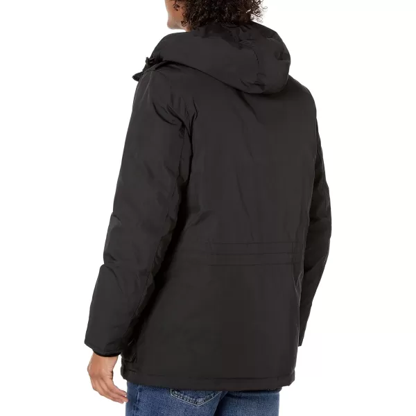 imageTommy Hilfiger Mens Polytwill Full Length Hooded ParkaBlack