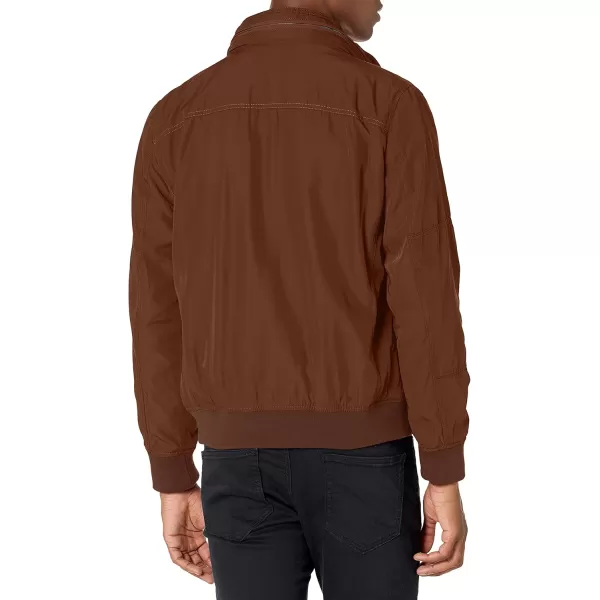 imageTommy Hilfiger Mens Water Resistant Performance Bomber Jacket Standard and Big ampamp TallBrown