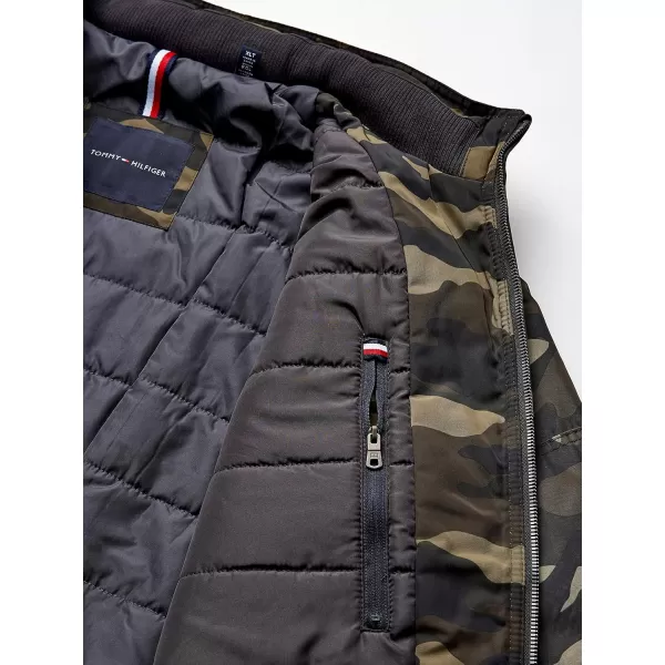 imageTommy Hilfiger Mens Water Resistant Performance Bomber Jacket Standard and Big ampamp TallCamo