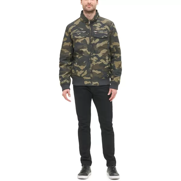 imageTommy Hilfiger Mens Water Resistant Performance Bomber Jacket Standard and Big ampamp TallCamouflage