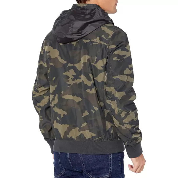 imageTommy Hilfiger Mens Water Resistant Performance Bomber Jacket Standard and Big ampamp TallCamouflage Unfilled