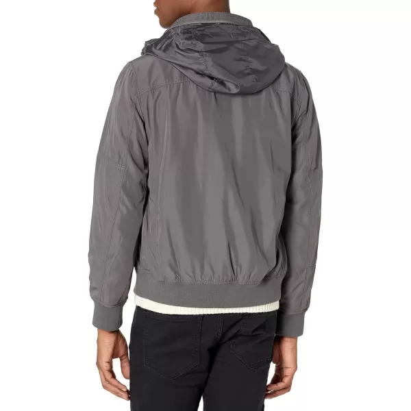 imageTommy Hilfiger Mens Water Resistant Performance Bomber Jacket Standard and Big ampamp TallIron Grey Unfilled