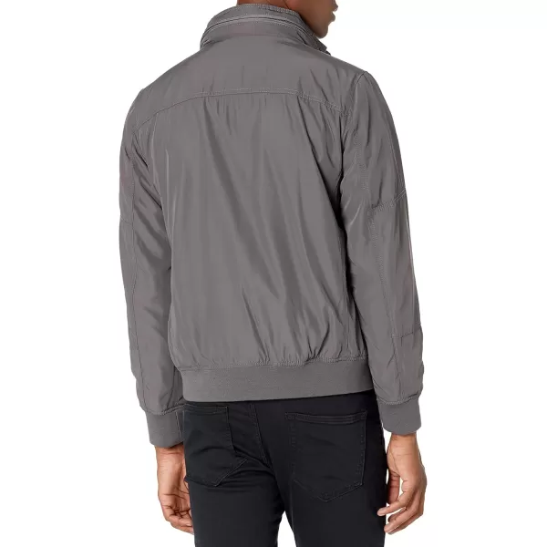 imageTommy Hilfiger Mens Water Resistant Performance Bomber Jacket Standard and Big ampamp TallIron Grey Unfilled