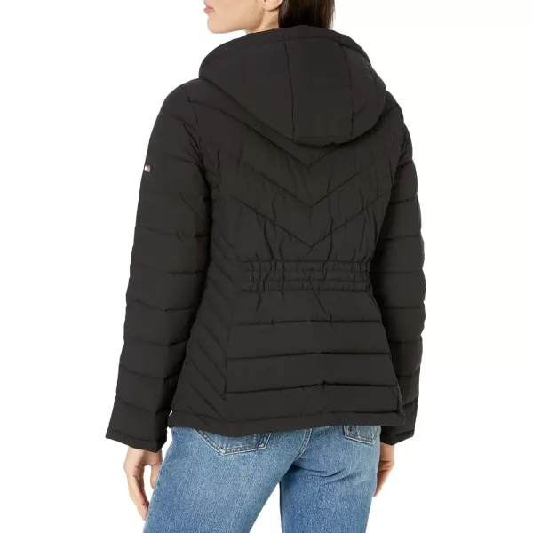 imageTommy Hilfiger Womens Essential Lightweight Packable Puffer JacketClassic Chevron Black