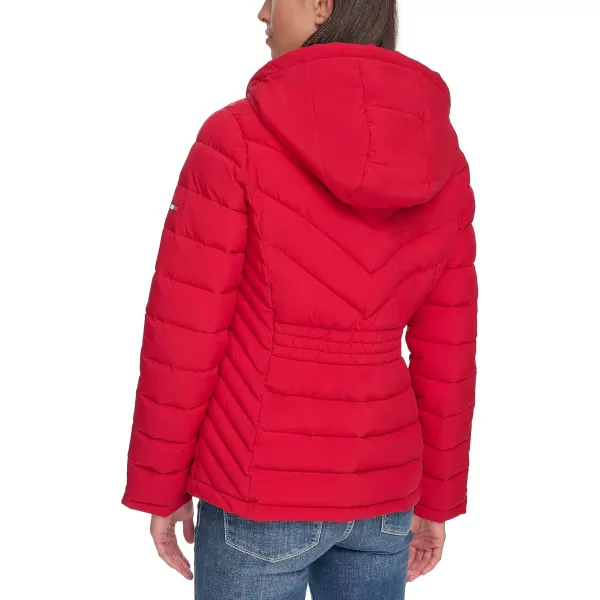 imageTommy Hilfiger Womens Essential Lightweight Packable Puffer JacketClassic Chevron Crimson