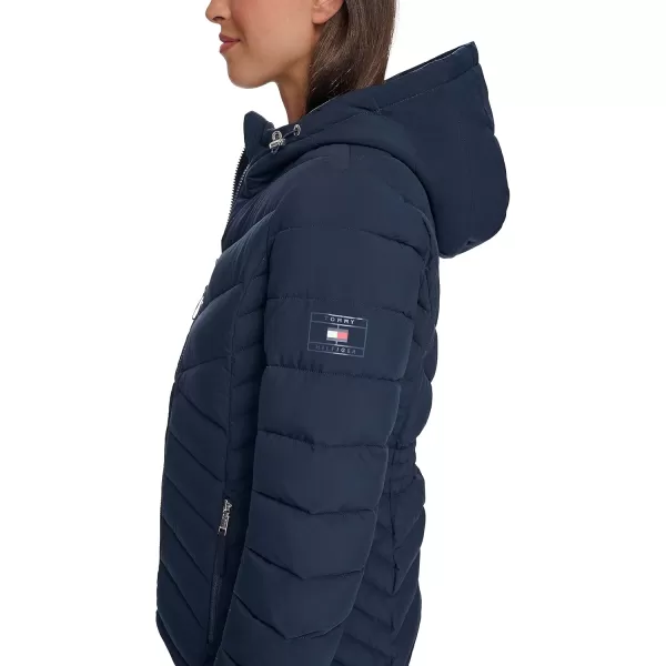 imageTommy Hilfiger Womens Essential Lightweight Packable Puffer JacketClassic Chevron Navy