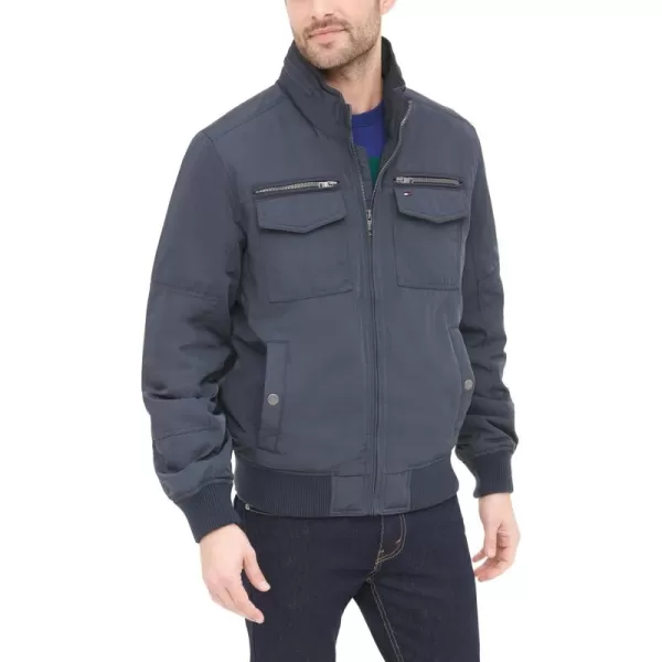 imageTommy Hilfiger Mens Lightweight Microtwill Golf Jacket Standard and Big ampamp TallNavy Filled