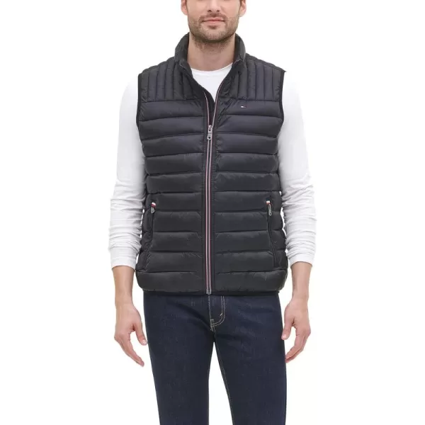 imageTommy Hilfiger Mens Lightweight Packable Puffer Vest JacketBlack