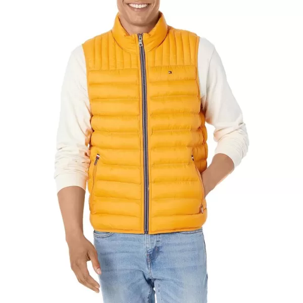 imageTommy Hilfiger Mens Lightweight Packable Puffer Vest JacketYellow Gold