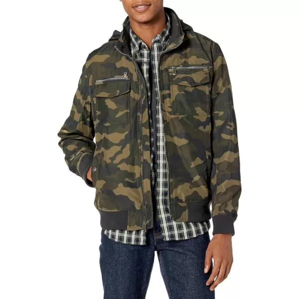 imageTommy Hilfiger Mens Water Resistant Performance Bomber Jacket Standard and Big ampamp TallCamo