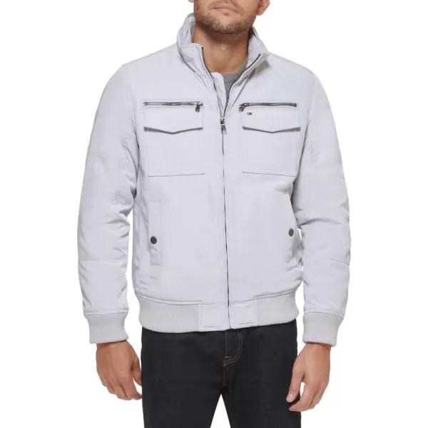 imageTommy Hilfiger Mens Water Resistant Performance Bomber Jacket Standard and Big ampamp TallIce