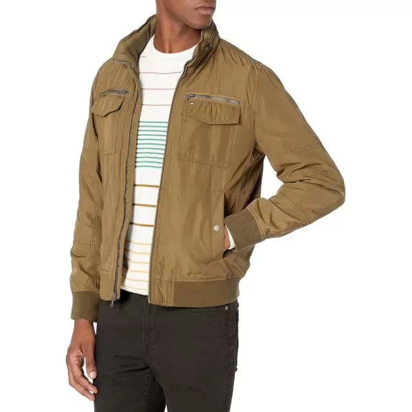 imageTommy Hilfiger Mens Water Resistant Performance Bomber Jacket Standard and Big ampamp TallKhaki Unfilled