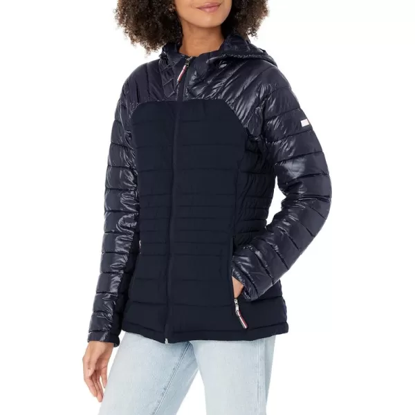 imageTommy Hilfiger Womens Short Puffer JacketNavy