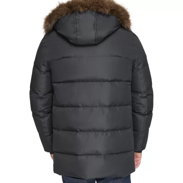 imageAndrew Marc Mens Mid Length Down JacketBlack Gattica