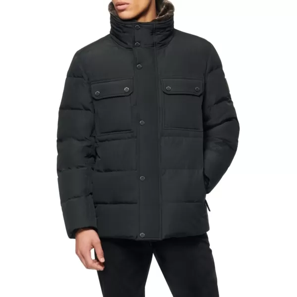 imageAndrew Marc Mens Mid Length Down JacketBlack Godwin