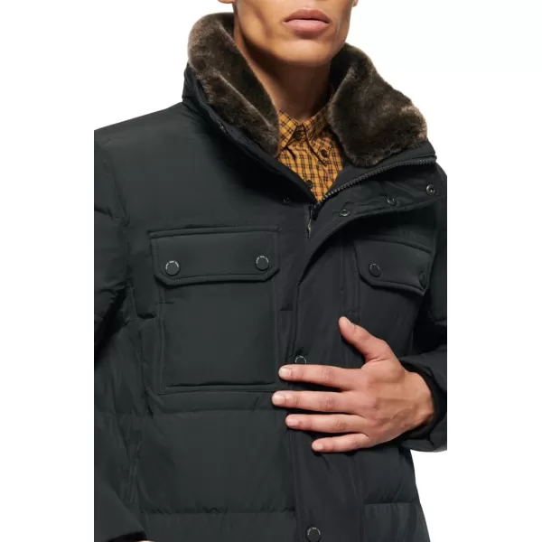 imageAndrew Marc Mens Mid Length Down JacketBlack Godwin