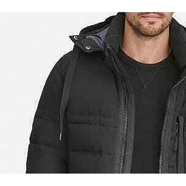 imageAndrew Marc Mens Mid Length Down JacketBlack Huxley