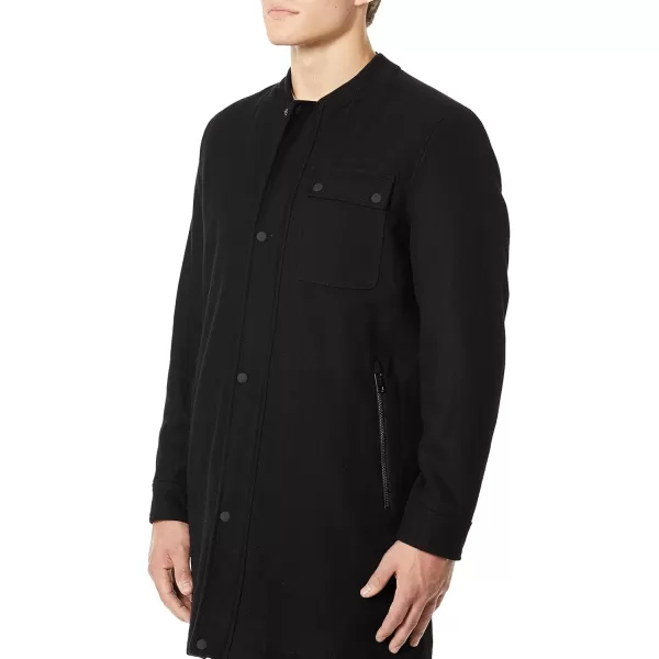 imageAndrew Marc Mens Mid Length Down JacketBlack Rowland