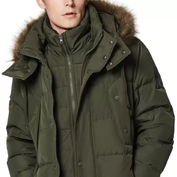 imageAndrew Marc Mens Mid Length Down JacketForest Gattica